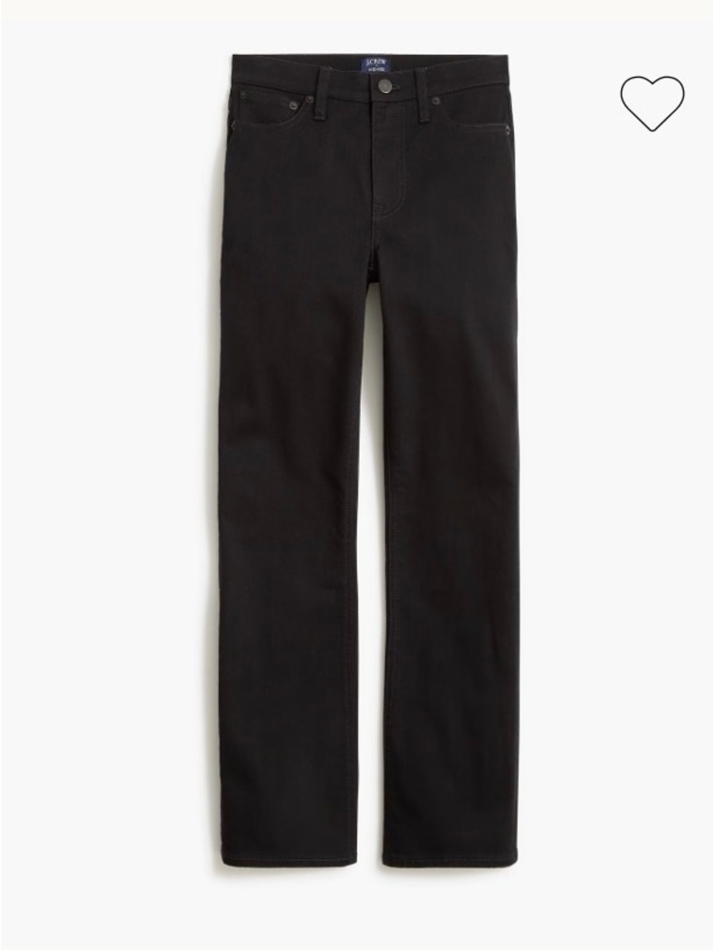 J. Crew Flare Crop Black Jean in All Day Stretch